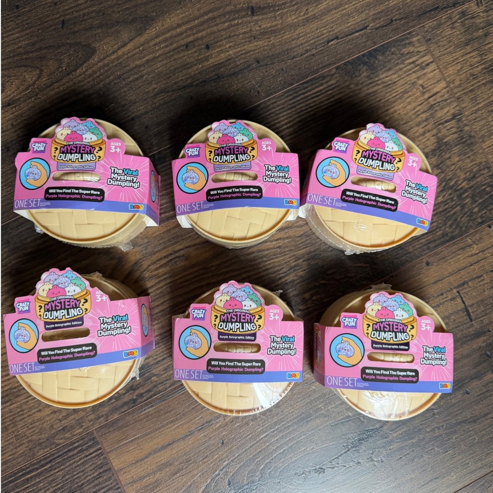 RMS Crazy Fun Mystery Dumpling Purple Holographic Edition Lot of 6